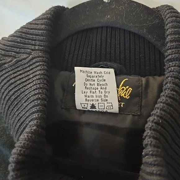 Vtg Bob Mackie Wearable Leather & Knit Jacket Embroidered Black Sz XL Statement! - Picture 10 of 16